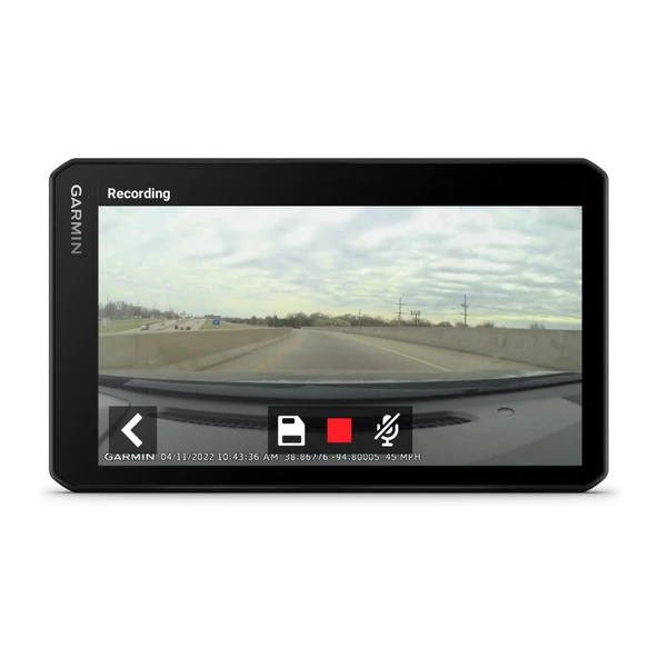 Garmin RV Cam 795, Büyük, Easy-to-Read 7" GPS RV Navigator, Yerleşik Dash Cam, Otomatik Olay Tespiti, Özel RV Routing, High-Resolution Birdseye Uydu Imagery ürün görseli 1