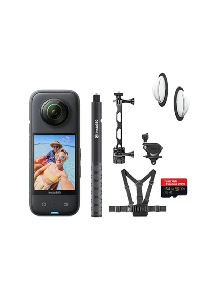 INSTA360 X3 360° Aksiyon Kamerası (INSTA360 Türkiye Deka Marine Ürünü) ürün görseli 1