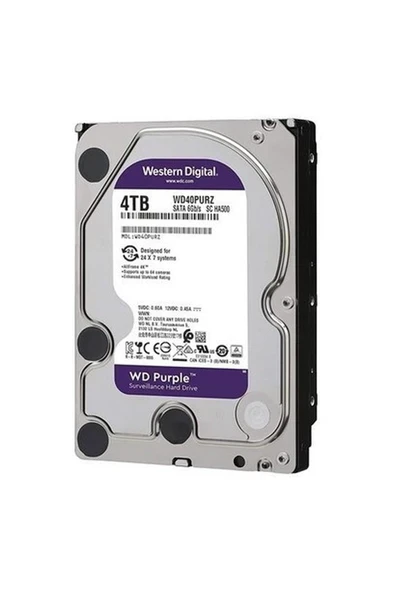 Wd 3.5" 4tb Purple WD42PURZ 5400 Rpm 256MB Sata-3 Güvenlik Diski ürün görseli 1