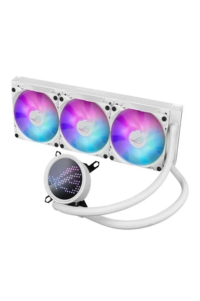Asus ROG RYUO III 360 ARGB ANIME MATRIX LED EKRAN ADRESLENEBİLİR RGB FAN ROG ARGB CPU SOĞUTUCUSU BEYAZ ürün görseli 1