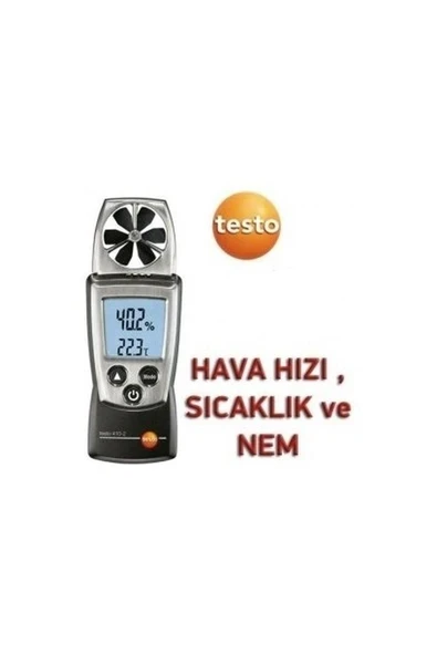 Testo 410-2 Anemometre (Hız+Sıcaklık+Nem) ürün görseli 1