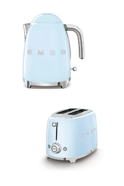 Pastel Mavi Kettle Ve 2x1 Ekmek Kızartma Makinesi Seti Klf03-tsf01pbeu ürün görseli 1