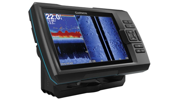 Garmin Striker 7SV with Transducer, 7" GPS Fishfinder with Chirp Traditional, ClearVu and SideVu Scanning Sonar Transducer and built in Quickdraw Contours Mapping Software, 7 inç (010-014-00) ürün görseli 1
