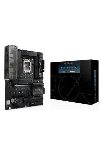 Asus Proart B760-Creator Intel B760 Lga1700 Ddr5 7800 Dp Hdmı 3X M2 Usb3.2 Aura Rgb 2.5Gbit + Gbit Lan Atx (Proart B760-Creator) Anakart ürün görseli 1
