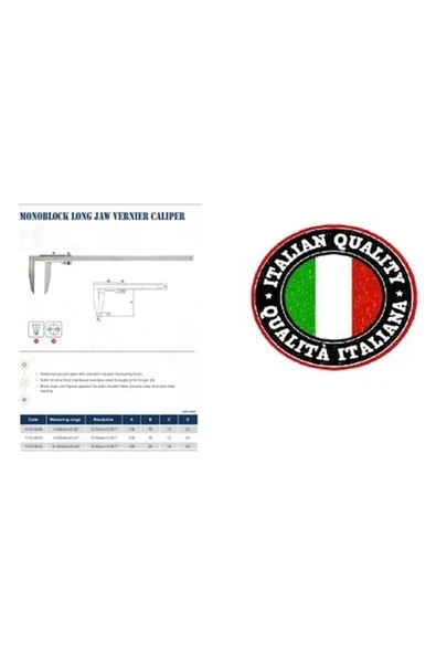Dasqua 1310-0015 1000MM Tek Çene Mekanik Kumpas 0,02 ürün görseli 1