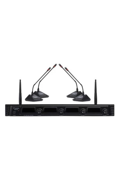 Westa WM-404C - 4 Kanal Uhf Kablosuz Masa Mikrofon Seti ürün görseli 1