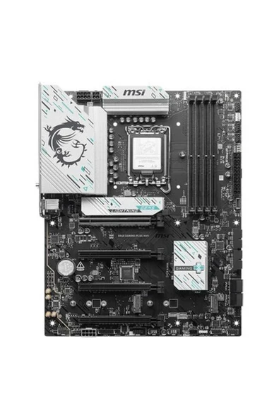 MSI B860 GAMING PLUS WIFI 8600MHz (OC) DDR5 Soket LGA1851 M.2 HDMI DP ATX Anakart ürün görseli 1