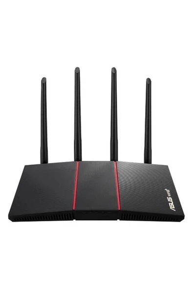 Asus RT-AX55 WIFI6 Dual Band Extendable Router-AX1800-4G 5G Mobile Tethering-AiProtection ürün görseli 1