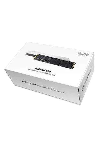 Transcend Ts960Gjdm520 960GB Jetdrive 520 570-460MB Msata3 Mac SSD + Kit Hard ürün görseli 1