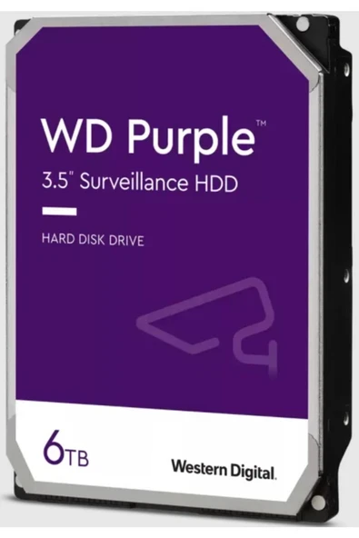 6tb Wd Purple Sata 6gb/s 256mb Dv 7x24 Wd63purz ürün görseli 1