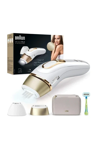 Silk Expert Pro 5 Çantalı ve 2 Başlıklı Ipl Lazer Epilasyon Aleti + Venus Tıraş Makinesi ürün görseli 1