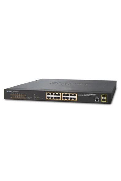 Yönetilebilir Gigabit Switch (MANAGED GİGABİT SWİTCH) 16-port 10/100/1000t 802.3at/af Poe Injector ürün görseli 1