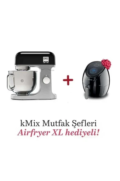 Kmix Mutfak Şefi 5 Lt KMX750BK Airfryer Xl Siyah HFP30.000BK Hediyeli ürün görseli 1