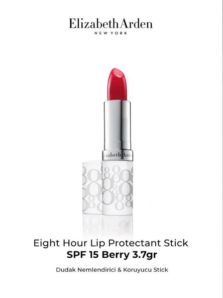 Elizabeth Arden Eight Hour Cream Spf15 Dudak Koruyucu Balm Stick Berry 3.7g ürün görseli 1