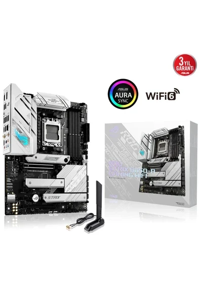 ROG Strix B650-A Gaming WIFI AMD B650 Soket AM5 DDR5 6400(OC)MHz ATX Gaming Anakart ürün görseli 1