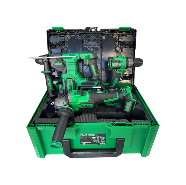 Haispro RB-01 3'lü Profesyonel Akülü Set + 2x4 Ah Çift Akü - RB01 ürün görseli 1