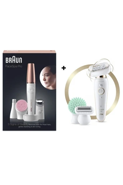 Silk-épil 9 Flex 9020 Epilatör + Facespa Pro 912 Epilatör ürün görseli 1