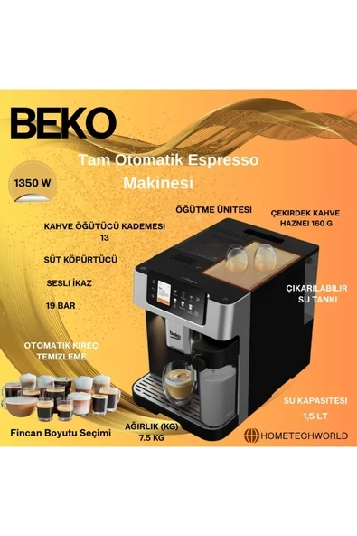 Beko Tam Otomatik Espresso Makinesi ürün görseli 1