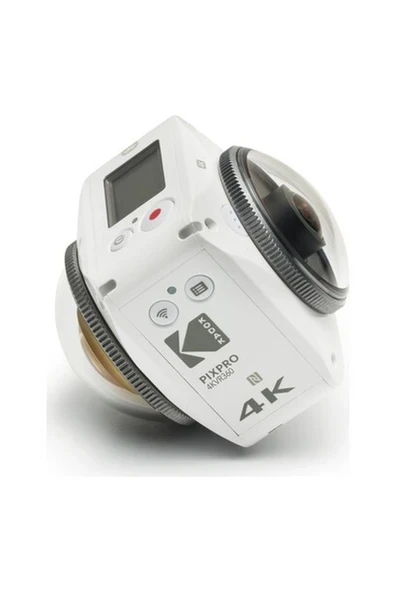 Kodak Pixpro 4KVR360 Aksiyon ve 360 Derece Aile Eğlence Kamerası Ultimate Aksesuar Paketli ürün görseli 1