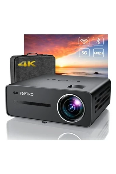 Toptro X5 5g Wifi Bluetooth Projektör, 460 Ansı Lümen Full Hd Yerel 1080P ürün görseli 1