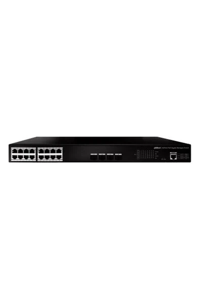 Dahua PFS4420-16GT-250 16-Port Poe Gigabit Yönetilebilir Switch ürün görseli 1