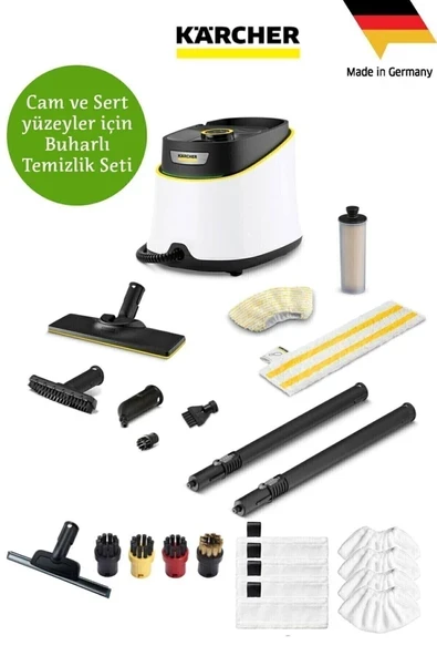 Sc 3 Deluxe Buhar Temizleyici - Sert Zemin,Fayans ve Camlarda Yüksek Performans+Yedek Temizlik Seti ürün görseli 1