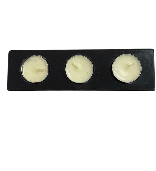 Granit taşından Mumluk - Resim 4