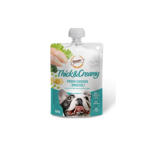 Gnawlers Tavuk ve Brokolili Krema Köpek Ödül Maması 100gr ürün görseli 1