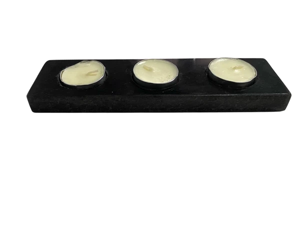Granit taşından Mumluk - Resim 3