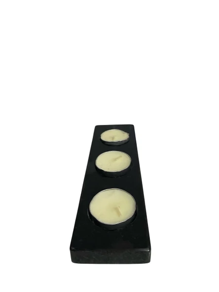 Granit taşından Mumluk - Resim 2