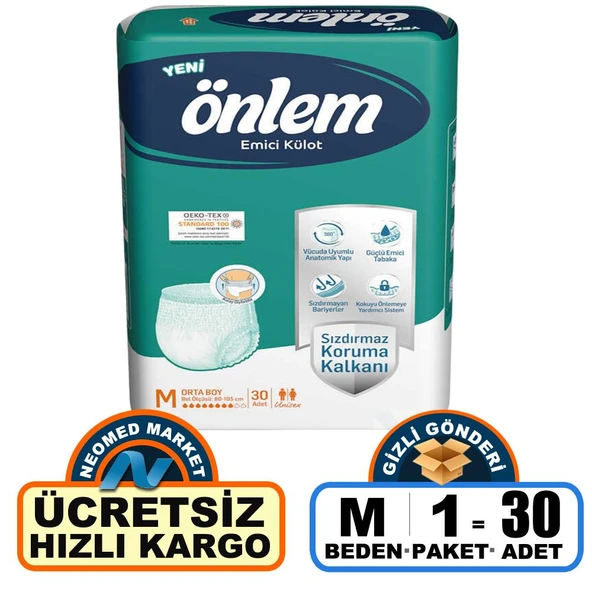 Önlem Emici Külot M-Medium Beden 30 Adet ürün görseli 1