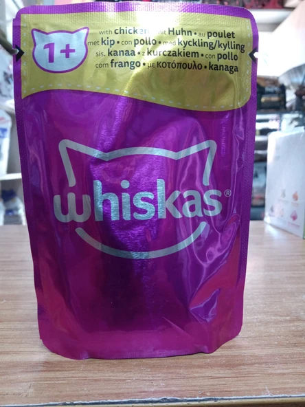 WHİSKAS TAVUKLU KEDİ YAŞ MAMA 85 GRAM X 10 ADET ürün görseli 1