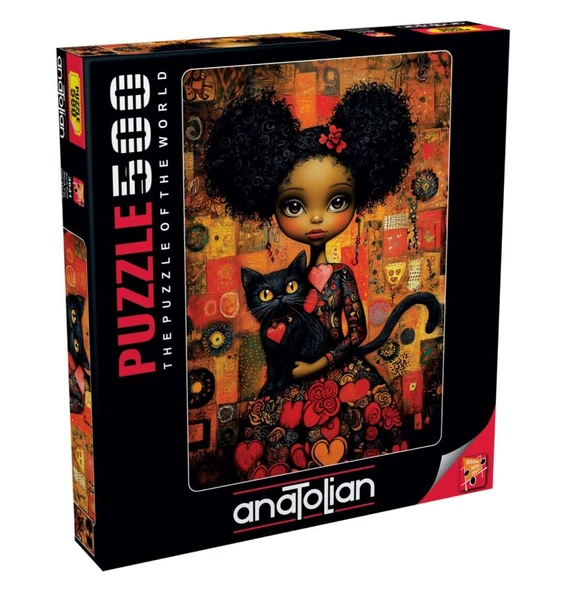 Anatolian 500 Parça Kara Kedi Puzzle ürün görseli 1