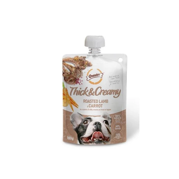 Gnawlers Kızartılmış Kuzu ve Havuç Aromalı Krema Köpek Ödül Maması 100gr ürün görseli 1