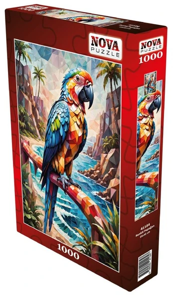 Nova Puzzle 1000 Parça Renkli Papağan Puzzle - Resim 2