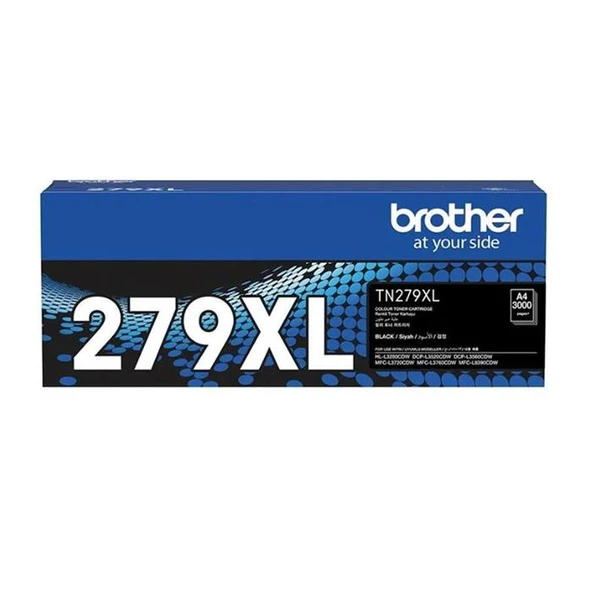 Brother TN-279XLBK Black Siyah Toner HL-L3280CDW  DCP-L3520-3560 MFC-L3720-3760-8390 3.000 Sayfa ürün görseli 1