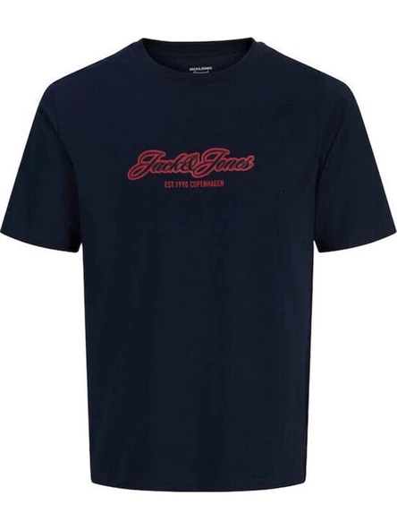 Jack&jones 12297893 0 Yaka Erkek Tshirt - Lacivert ürün görseli 1