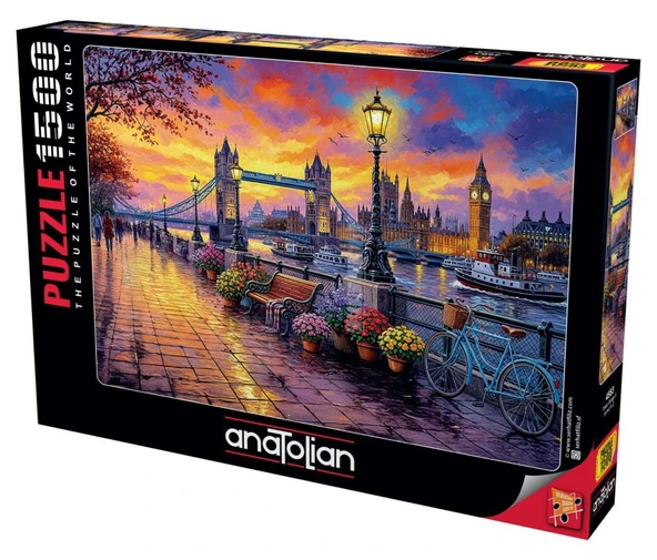 Anatolian 1500 Parça Tower Bridge II Puzzle - Resim 2
