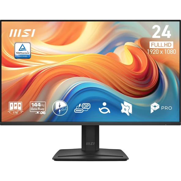 MSI 23.8 PRO MP242 E14C 1920x1080 (FHD) 16:9 FLAT IPS 144HZ 1MS FREESYNC MONITOR ürün görseli 1