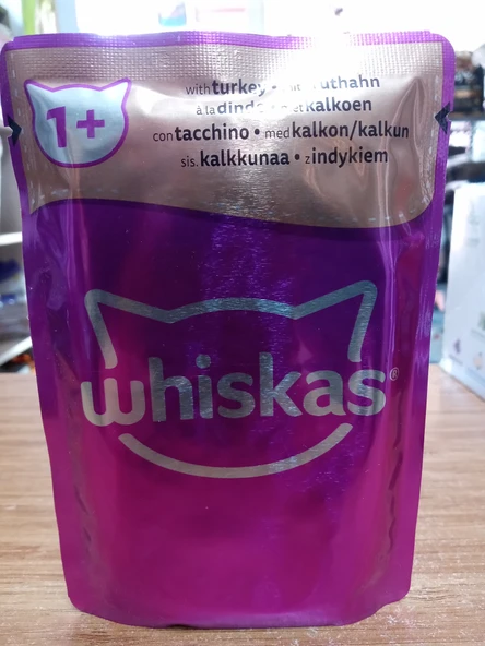 WHİSKAS HİNDİ ETLİ KEDİ YAŞ MAMA 85 GRAM X 10 ADET ürün görseli 1