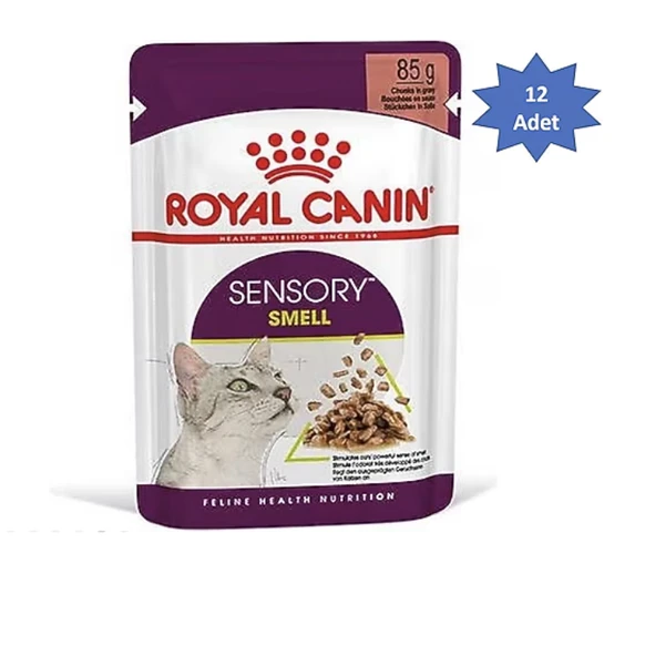 Royal Canin Sensory Smell Gravy 85 gr 12'li Yetişkin Kedi Yaş Maması ürün görseli 1