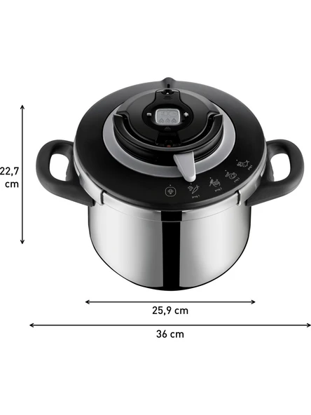 Tefal Clipso+ Chef Düdüklü 6 lt Düdüklü Tencere - Resim 5