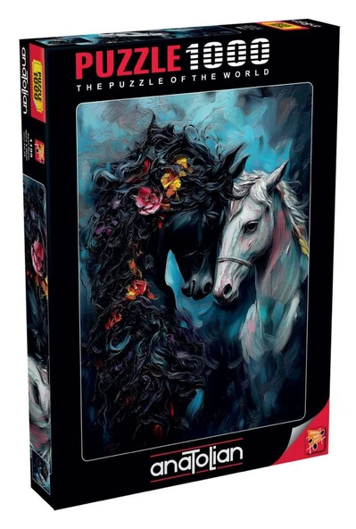 Anatolian 1000 Parça Siyah Beyaz Puzzle ürün görseli 1