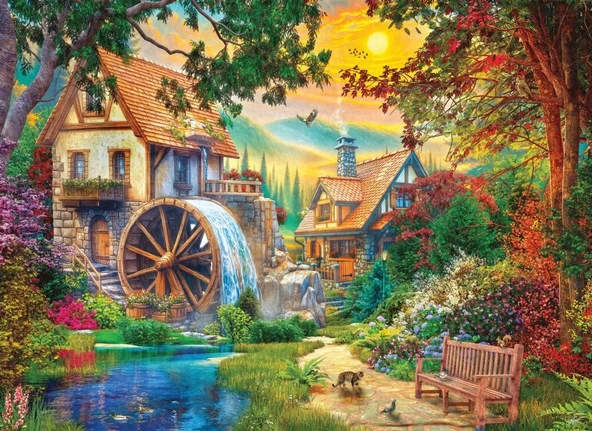 Anatolian 4000 Parça Su Değirmeni Puzzle ürün görseli 1