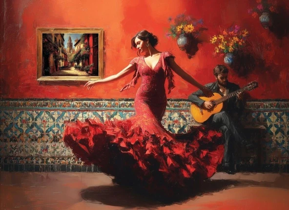 Anatolian 1000 Parça Flamenco Puzzle ürün görseli 1