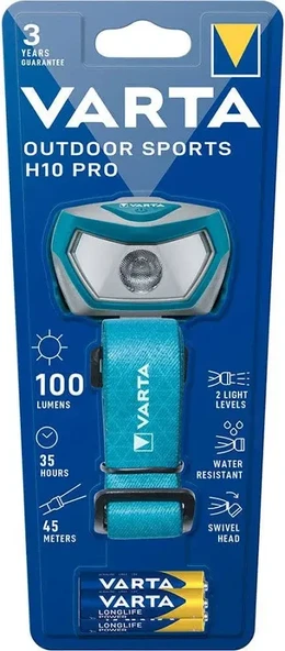 Varta 16650 Outdoor Sports H10 Pro Kafa Feneri Ayd ürün görseli 1
