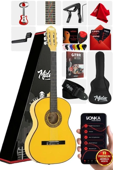 Midex CG-36YLW Kaliteli 36 İnç 3/4 Junior Çocuk Gitarı 8-12 Yaş Arası ürün görseli 1