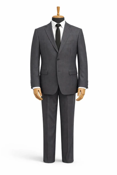 Dekosan Erkek Regular Fit Baba Çizgili Takım Elbise - 7554 ürün görseli 1