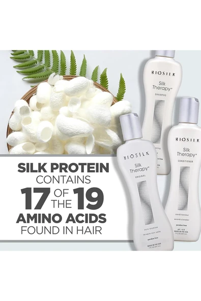 BioSilk Silk Therapy Saç Bakım Seti 3x207ML - Resim 3