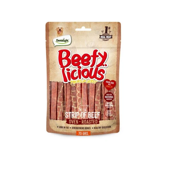 Dentalight Beefy Strip Sığır Etli Köpek Ödül Şeridi 70 Gr ürün görseli 1